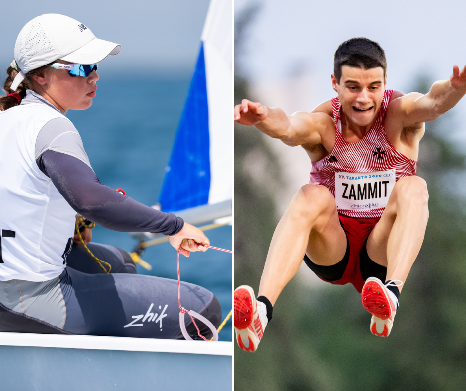 Katrina Micallef and Jeremy Zammit to Carry Malta’s Flag at Mediterranean Games Closing Ceremony